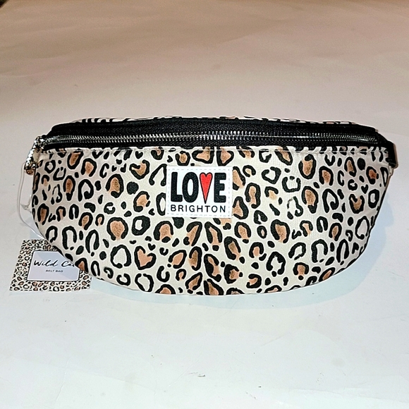 Brighton Handbags - LOVE BRIGHTON WILD CAT LEOPARD PRINT BELT BAG
